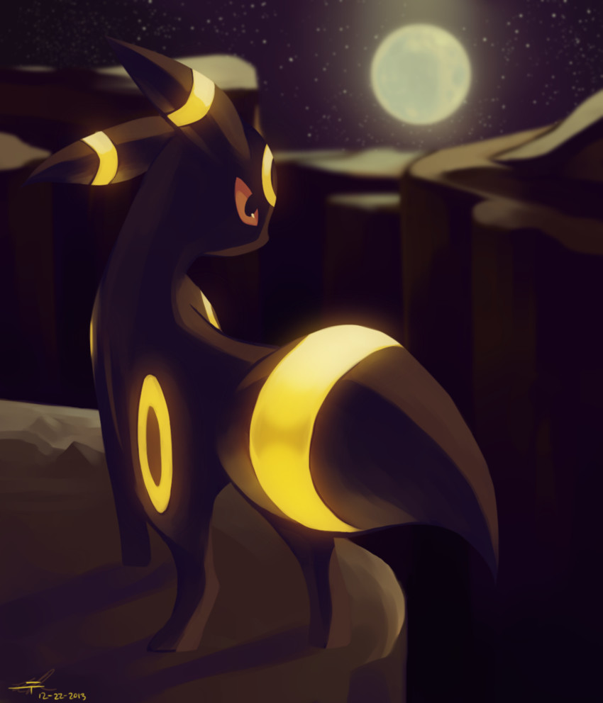 umbreon (pokemon) drawn by rock-bomber