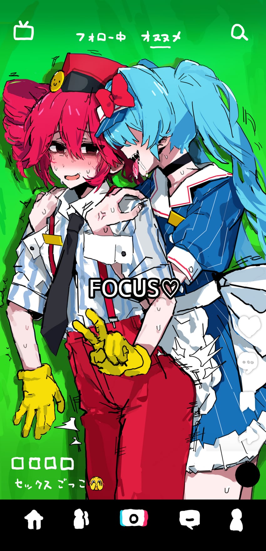 hatsune miku and kasane teto (vocaloid and 3 more) drawn by mekyokyopon