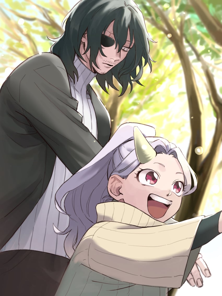 aizawa shota and eri (boku no hero academia) drawn by rnuyvm