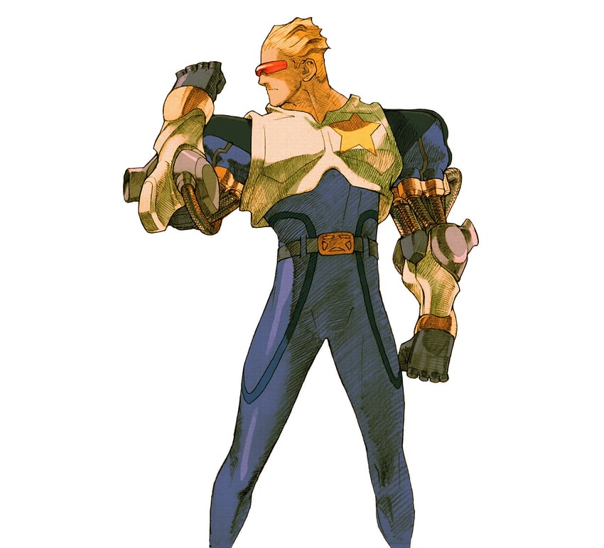 captain commando (marvel vs. capcom and 2 more) drawn by bengus