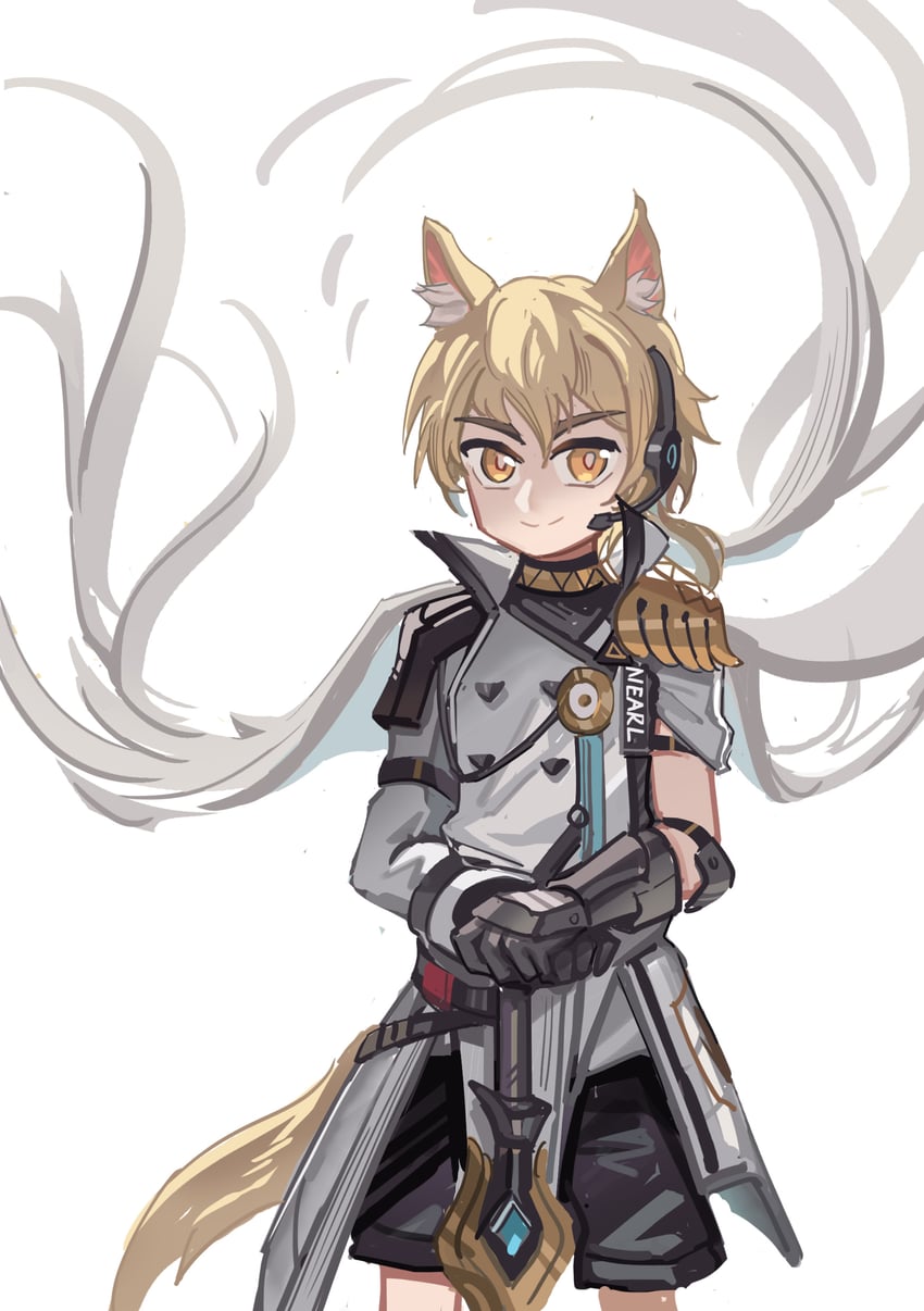nearl and nearl the radiant knight (arknights) drawn by whinghope