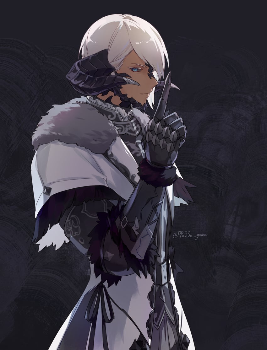 warrior of light (final fantasy and 1 more) drawn by gg_dal