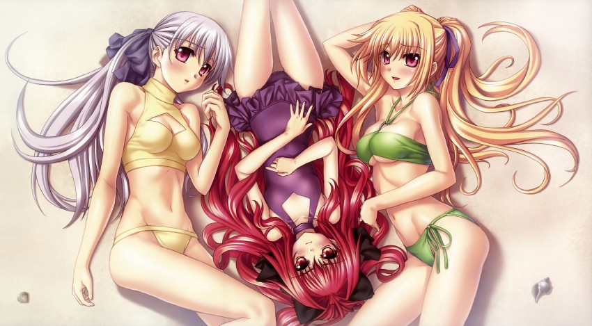 corticarte apa lagranges, yugiri perserte, and yugiri princesca (shinkyoku soukai polyphonica) drawn by kannatsuki_noboru