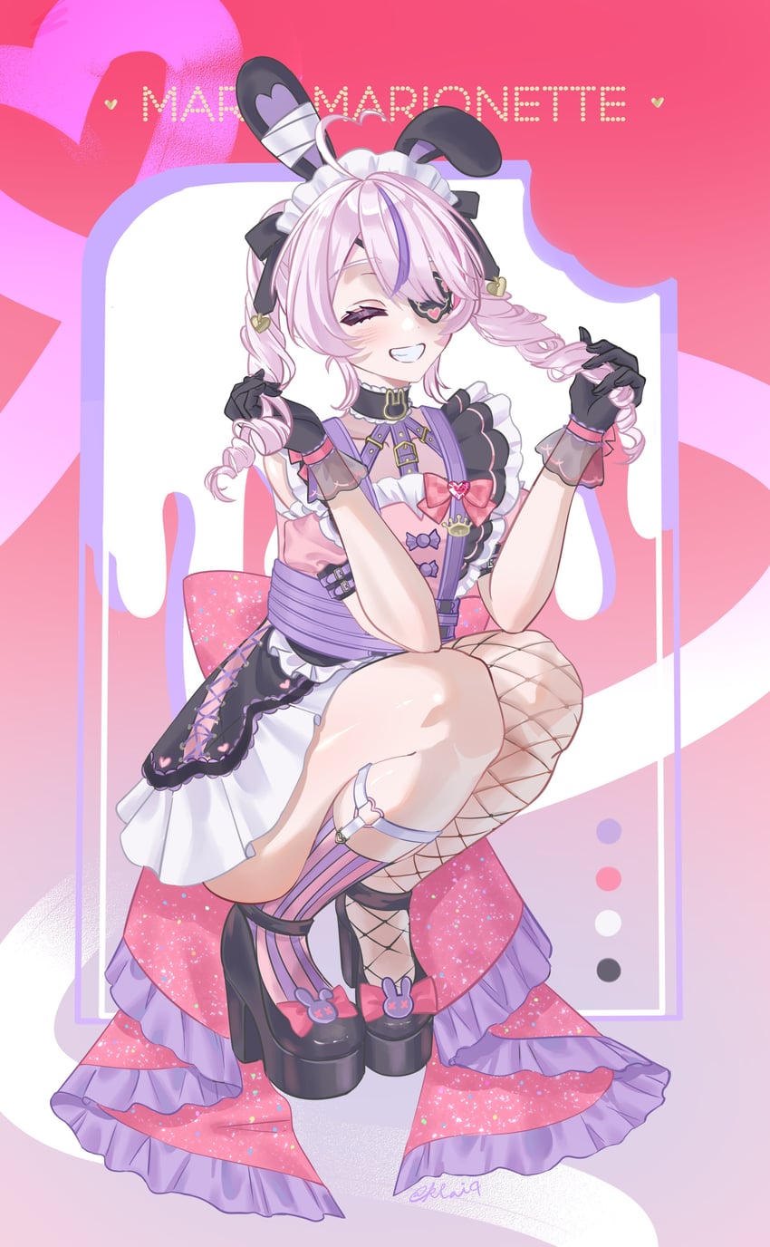 maria marionette (nijisanji and 1 more) drawn by kkkkllai4