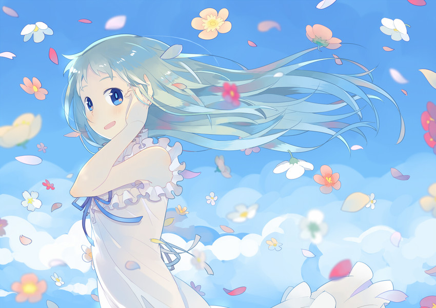 honma meiko (ano hi mita hana no namae wo bokutachi wa mada shiranai.) drawn by luo.