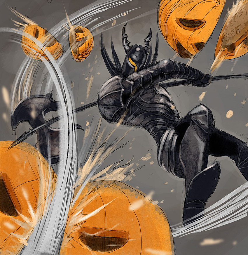 black knight (dark souls and 1 more) drawn by nukotama