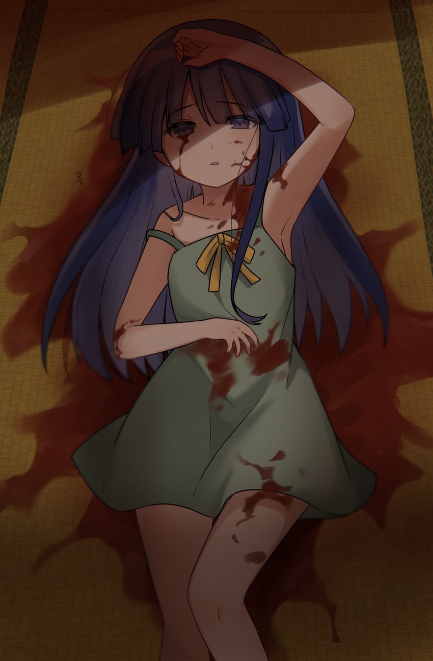 furude rika (higurashi no naku koro ni) drawn by sanso_31