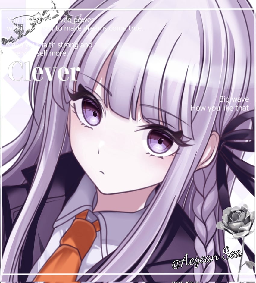 kirigiri kyoko (danganronpa and 1 more) drawn by aegean_sea