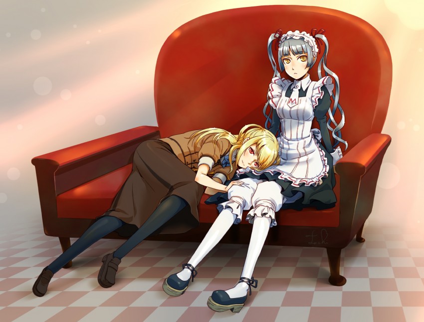 shidou mariya and shinouji matsurika (maria holic) drawn by toshi_punk