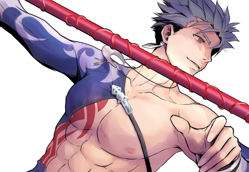 cu chulainn (fate and 1 more) drawn by kassan_(kassan_5a)