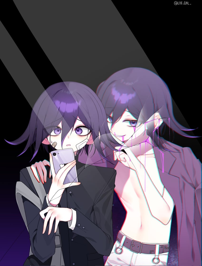 oma kokichi (danganronpa and 1 more) drawn by igal_igaru