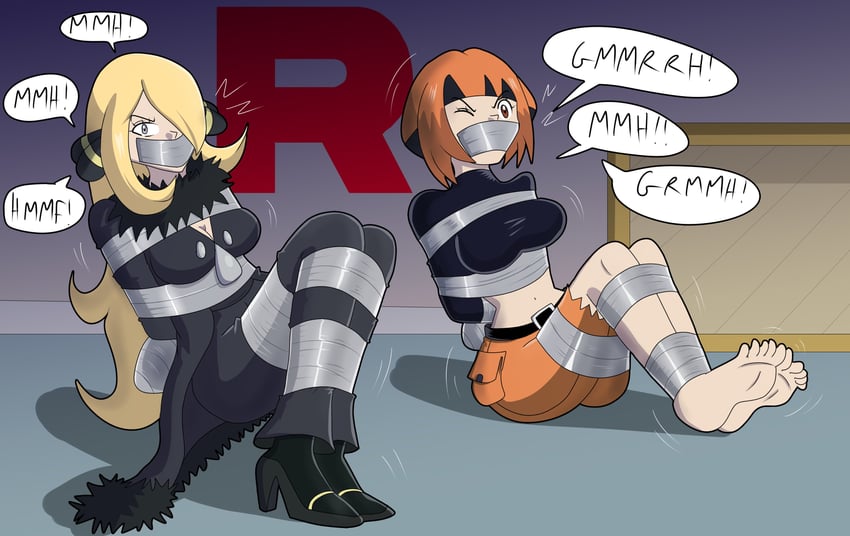 cynthia and gardenia (pokemon and 1 more) drawn by gregory_gid_did