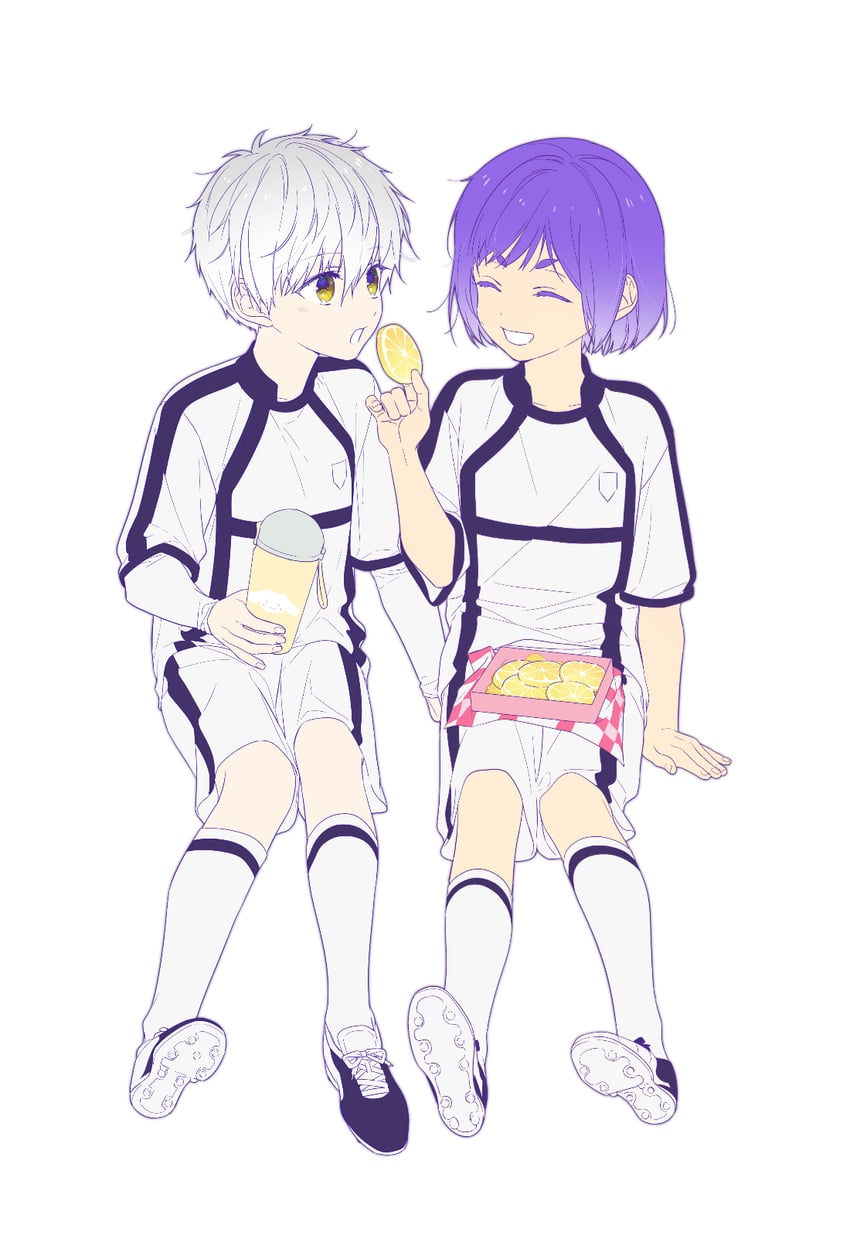 nagi seishirou and mikage reo (blue lock) drawn by ss_hh_bb