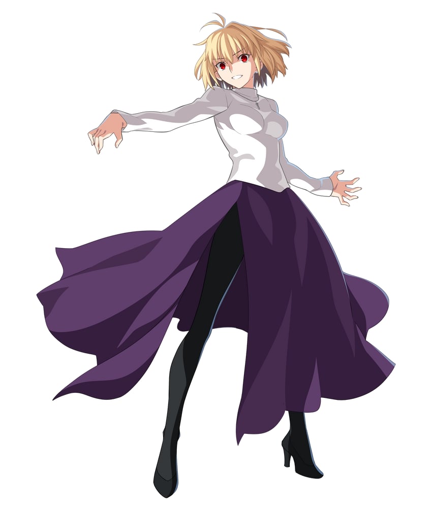 arcueid brunestud and red arcueid (tsukihime and 2 more) drawn by takeuchi_takashi