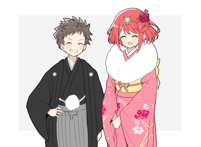 pyra and rex (xenoblade chronicles and 1 more) drawn by mochimochi_(xseynao)