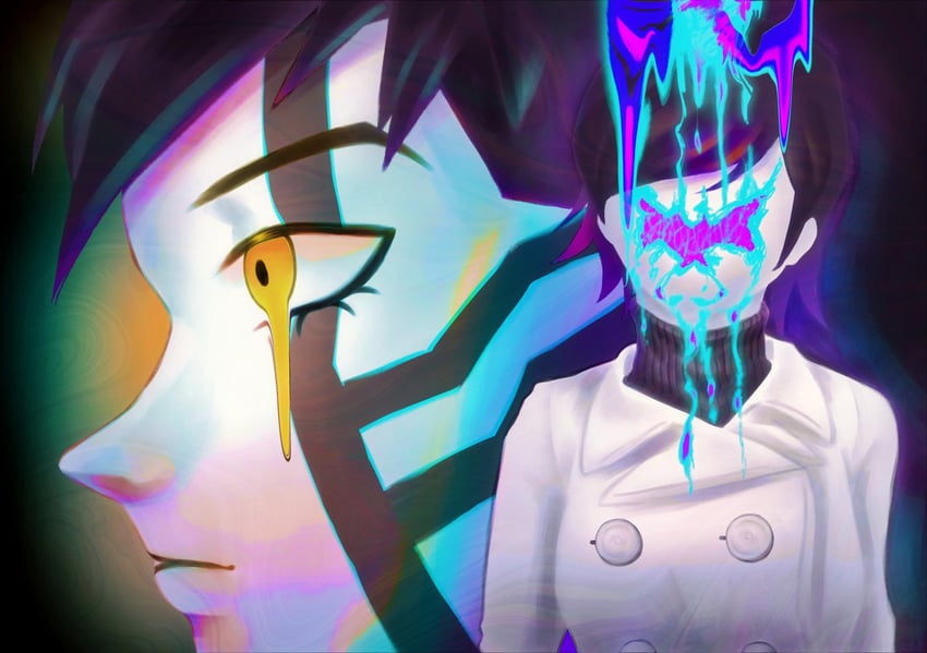 demi-fiend, takao yuko, and aradia (shin megami tensei and 1 more) drawn by val81272138