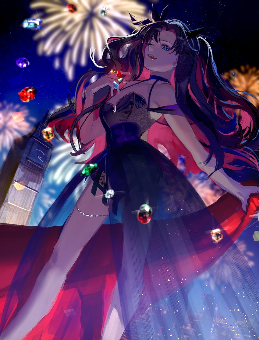 tohsaka rin (fate and 2 more) drawn by ubwmitekure