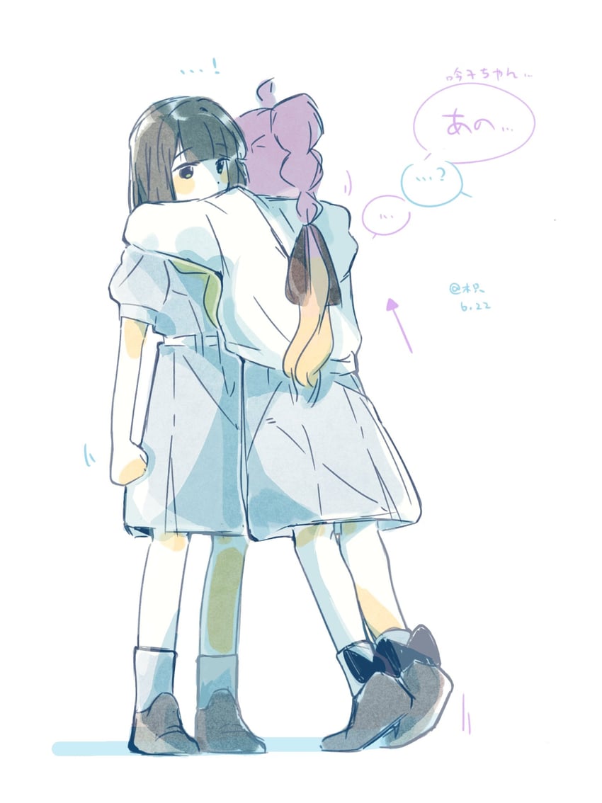 momose ginko and anyoji hime (love live! and 1 more) drawn by woodonly