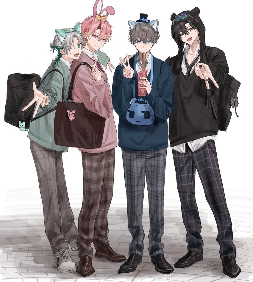 mare, ayame, chisa, and hiyori (original) drawn by huzurina_suruba