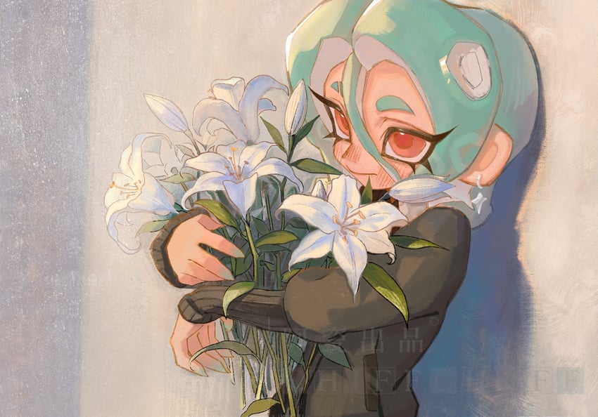 octoling player character and octoling girl (splatoon) drawn by cyrenaci