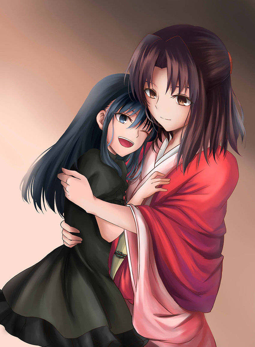 ryougi shiki and ryougi mana (kara no kyoukai) drawn by shiki_(chen321aa)