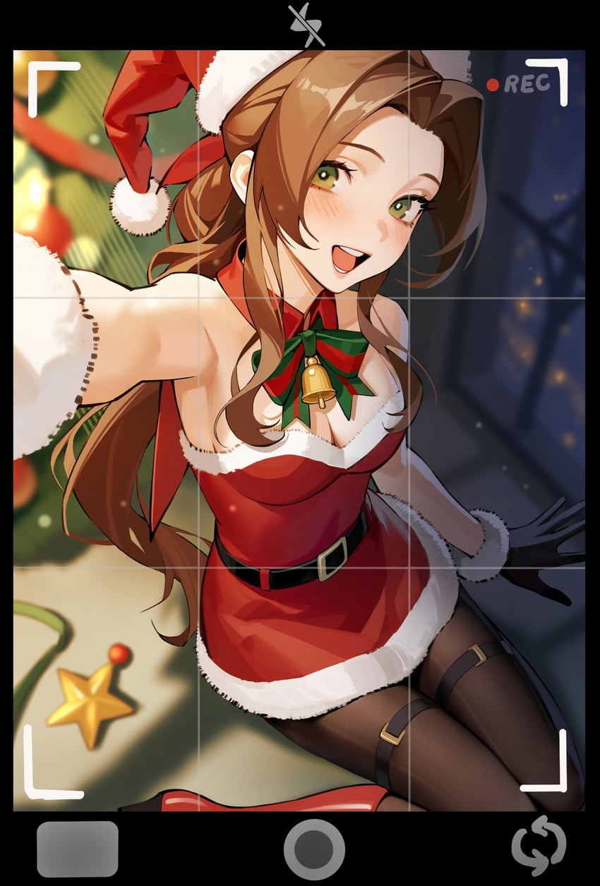 aerith gainsborough (final fantasy and 1 more) drawn by iamc95