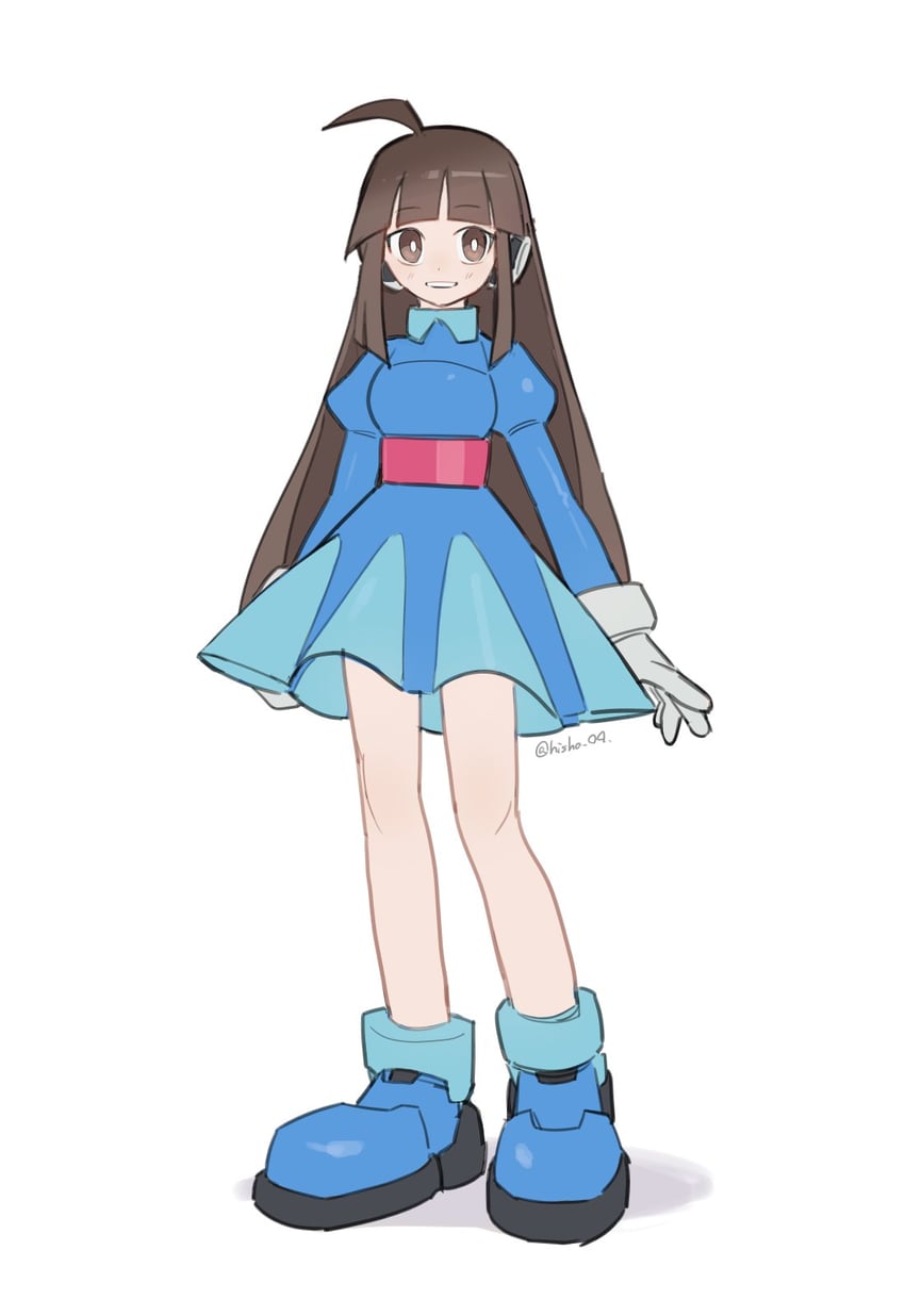 michelle (mega man and 1 more) drawn by vani_(hisha_04)