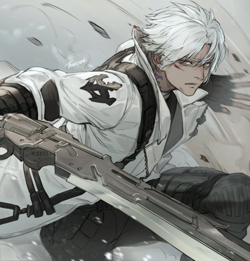 thancred waters (final fantasy and 1 more) drawn by hoi_star