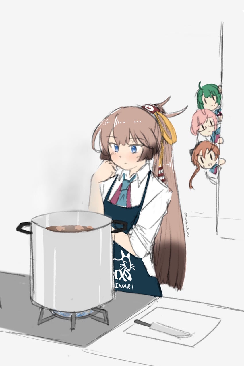 akigumo, makigumo, yuugumo, and kazagumo (kantai collection) drawn by tsuru_(thunder_tsuru)