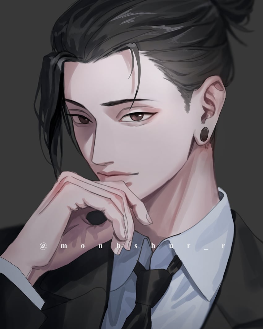 getou suguru (jujutsu kaisen) drawn by monhshur_r