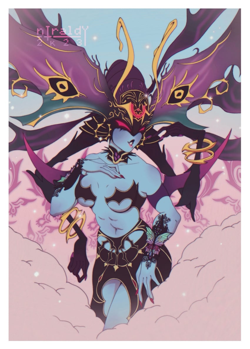bayonetta and madama butterfly (bayonetta and 1 more) drawn by niraldy