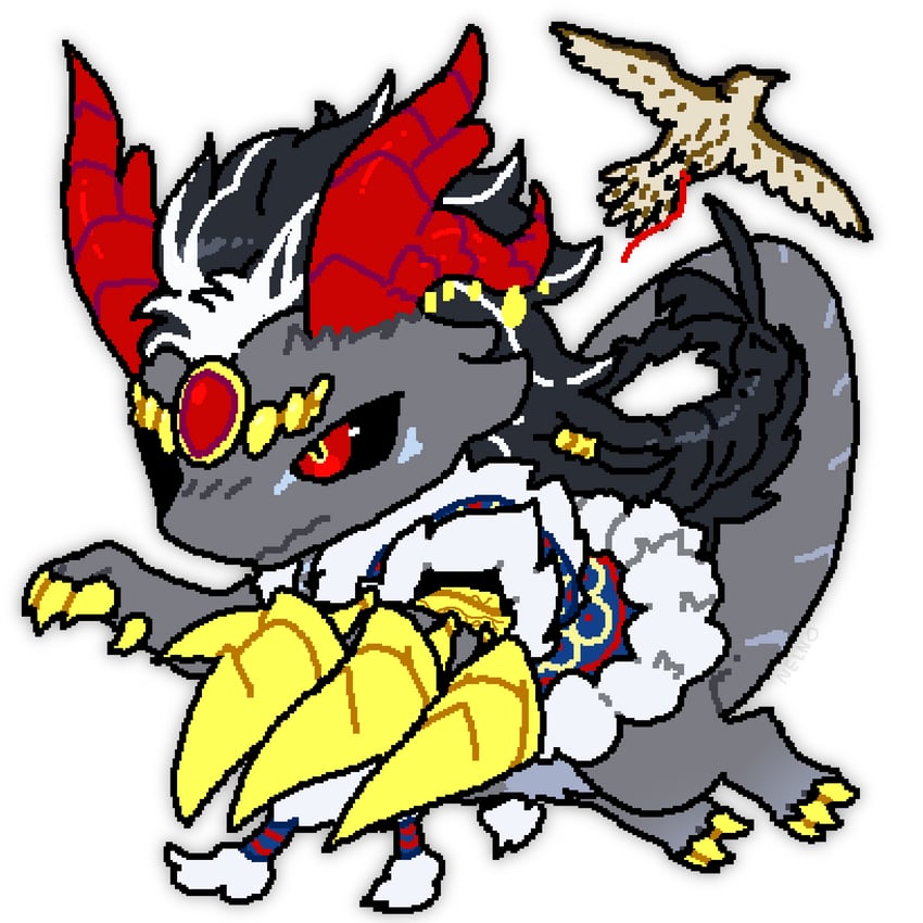 vaska (dragon village and 1 more) drawn by moonnelno