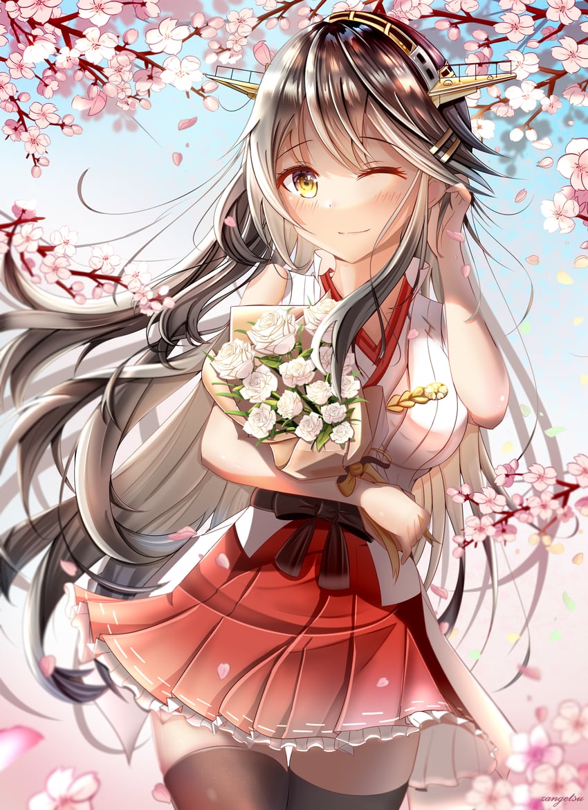 haruna and haruna kai ni (kantai collection) drawn by zangetsu_yuki_yuki
