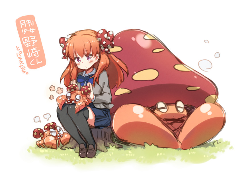 sakura chiyo, paras, and parasect (pokemon and 1 more) drawn by amana_(pocketkey)