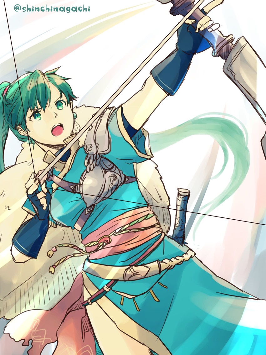 lyn (fire emblem and 2 more) drawn by nishimura_(shinchinagachi)
