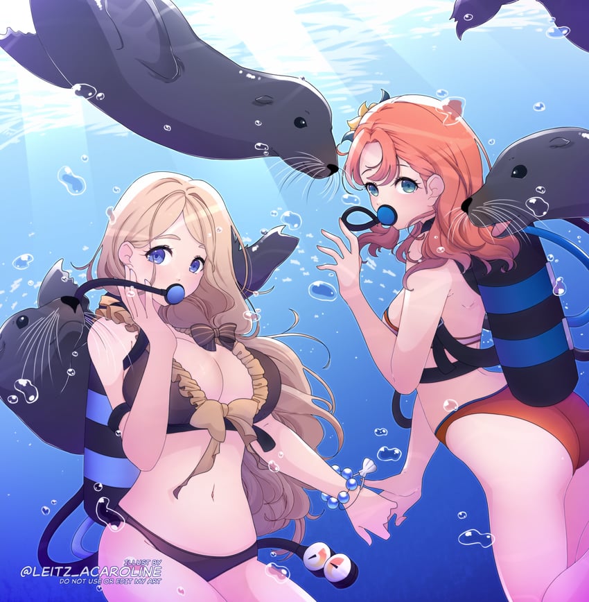 mercedes von martritz and annette fantine dominic (fire emblem and 2 more) drawn by leitz_acaroline