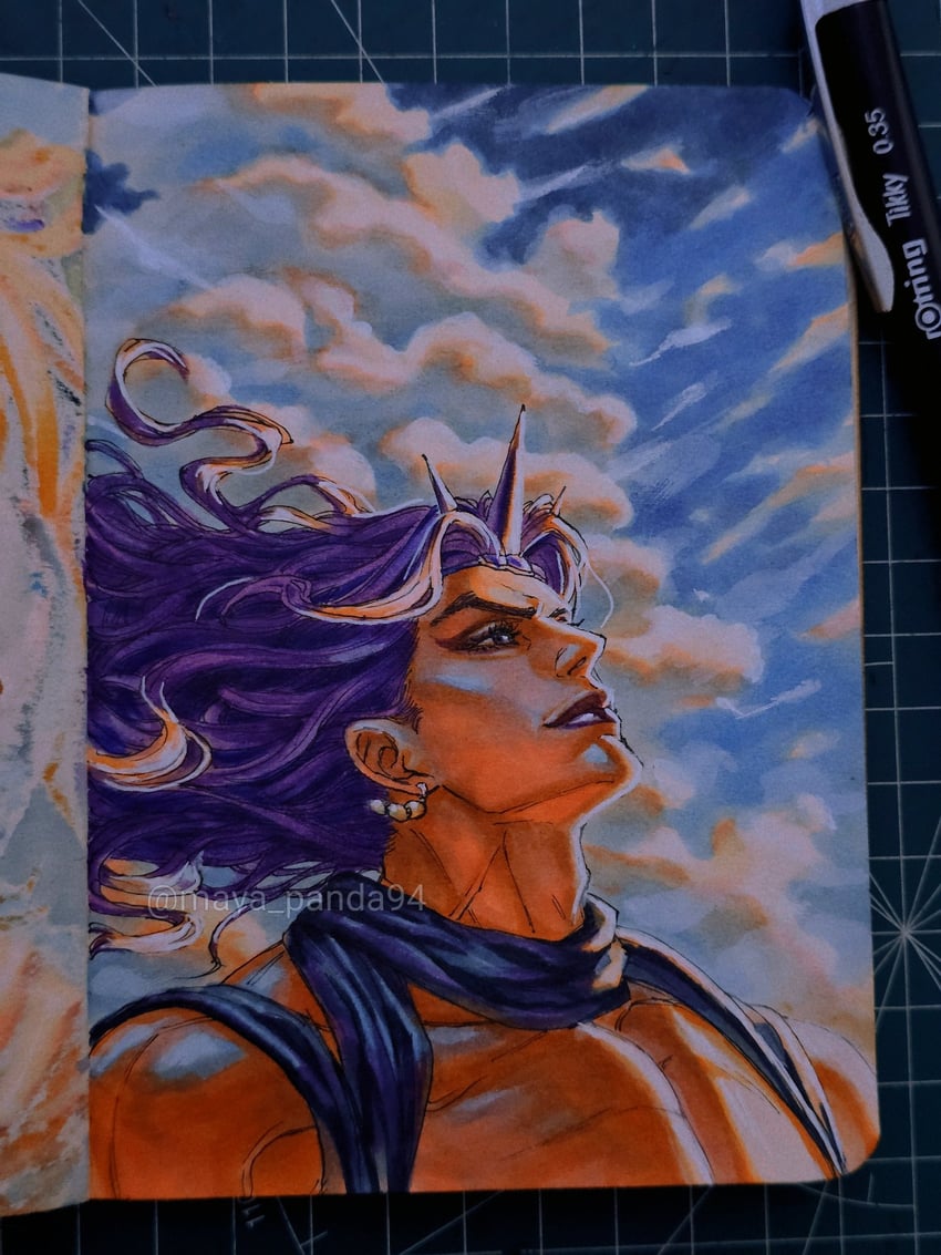 kars (jojo no kimyou na bouken and 1 more) drawn by maya_panda