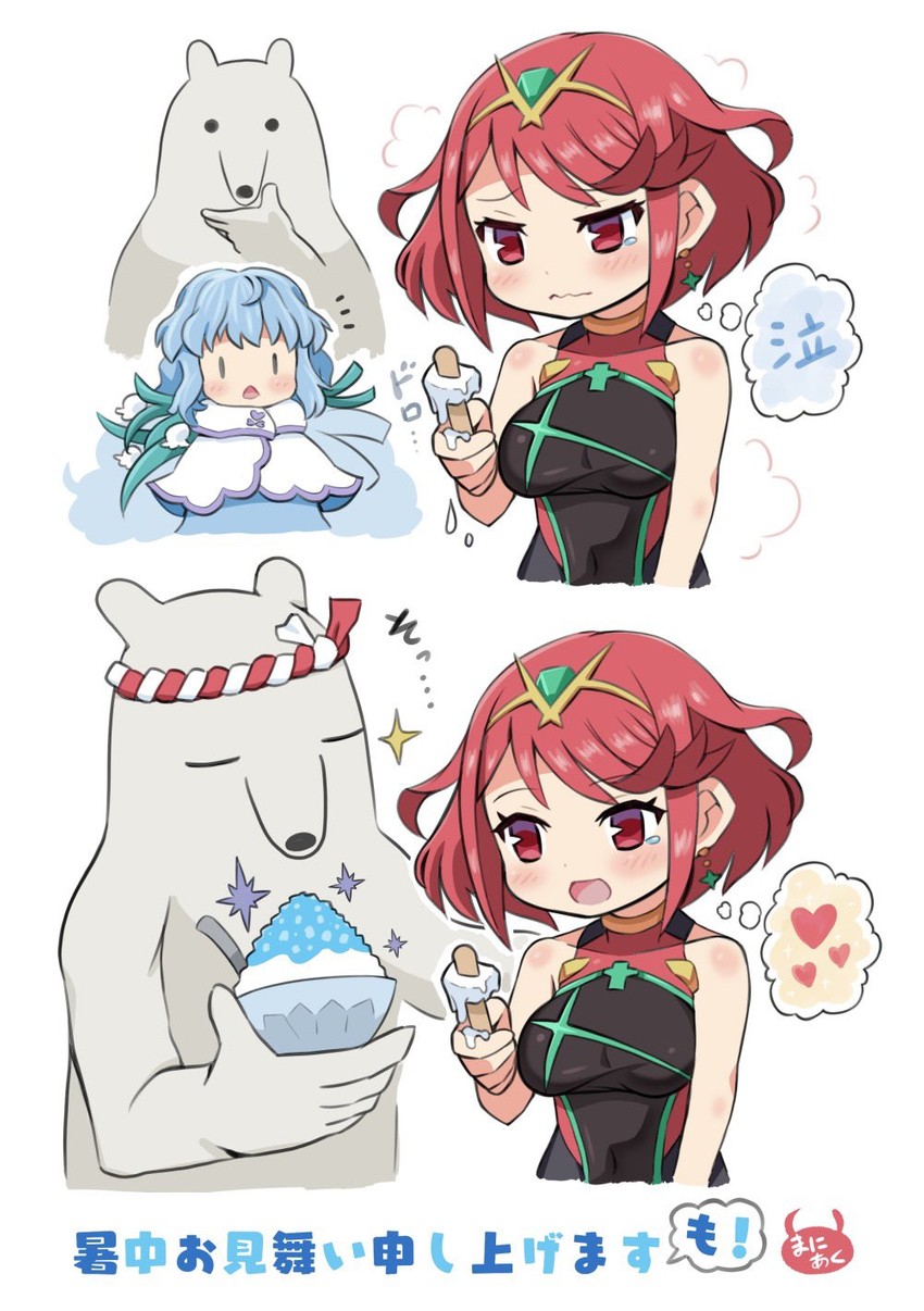 pyra and ursula (xenoblade chronicles and 1 more) drawn by ma2acworks