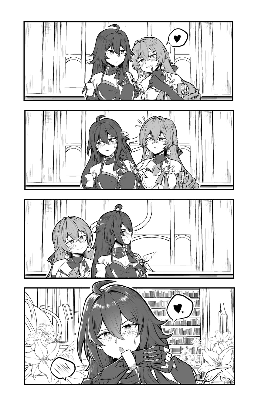 bronya rand and seele (honkai and 1 more) drawn by shuiro0z
