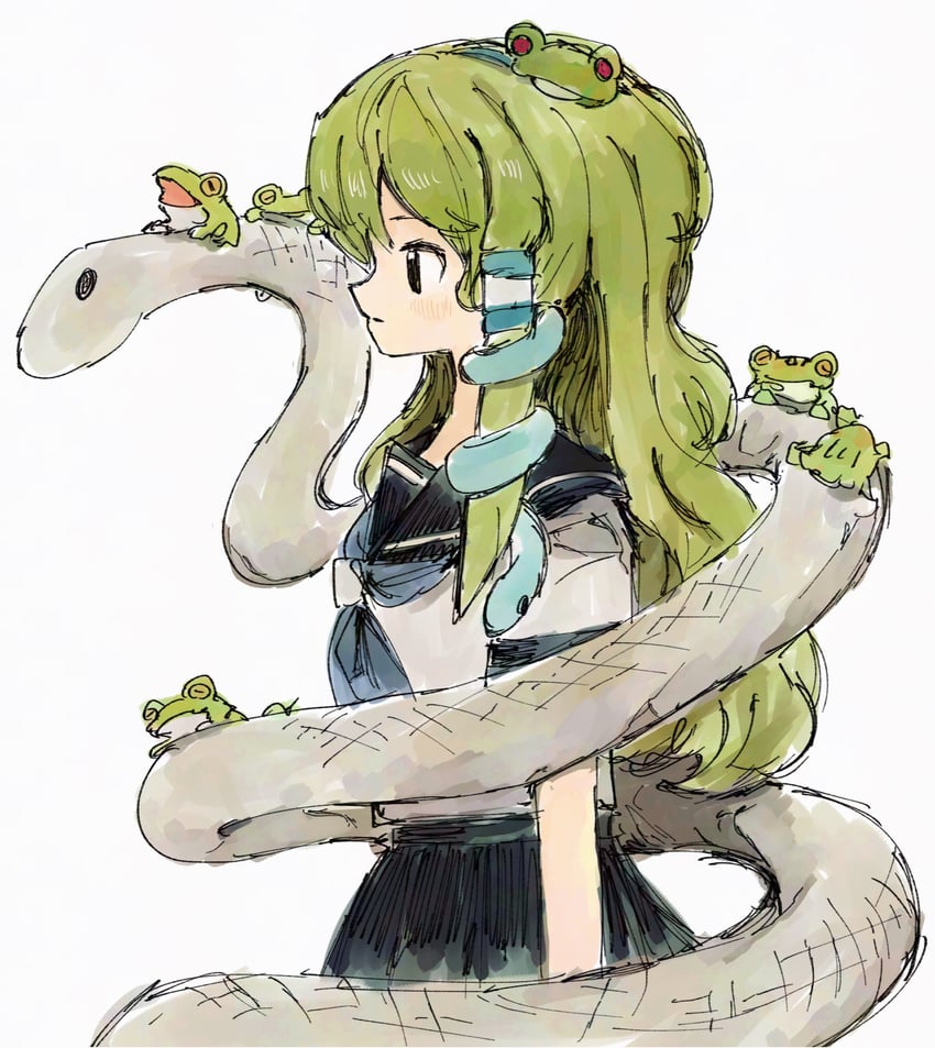 kochiya sanae and mishaguji (touhou and 1 more) drawn by neruzou