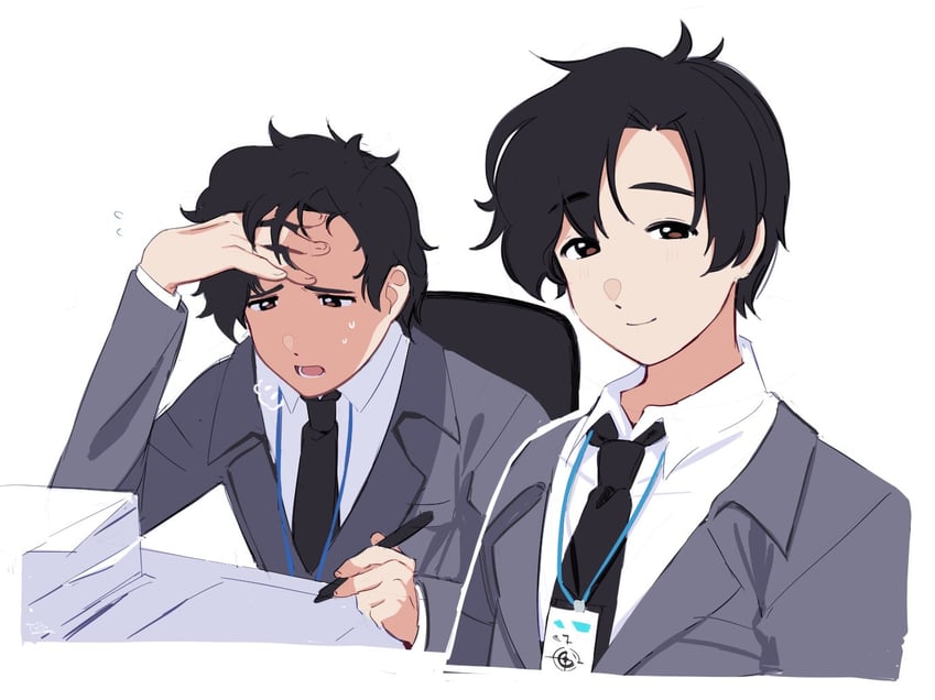 sensei (blue archive and 1 more) drawn by lisa_(faeuna)