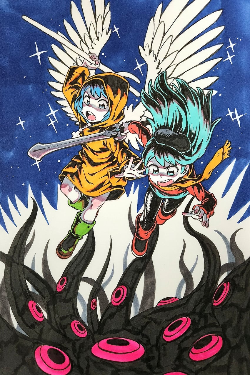 luce and hilda (jubilee 2025 and 1 more) drawn by black_giraffe