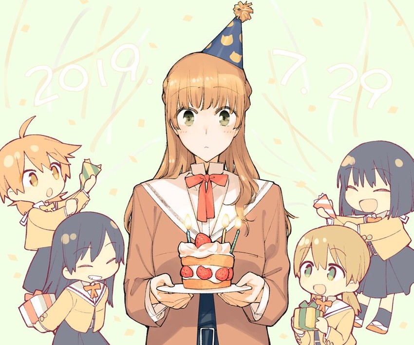 koito yuu, nanami touko, saeki sayaka, yoshida manaka, and igarashi midori (yagate kimi ni naru) drawn by nakatani_nio