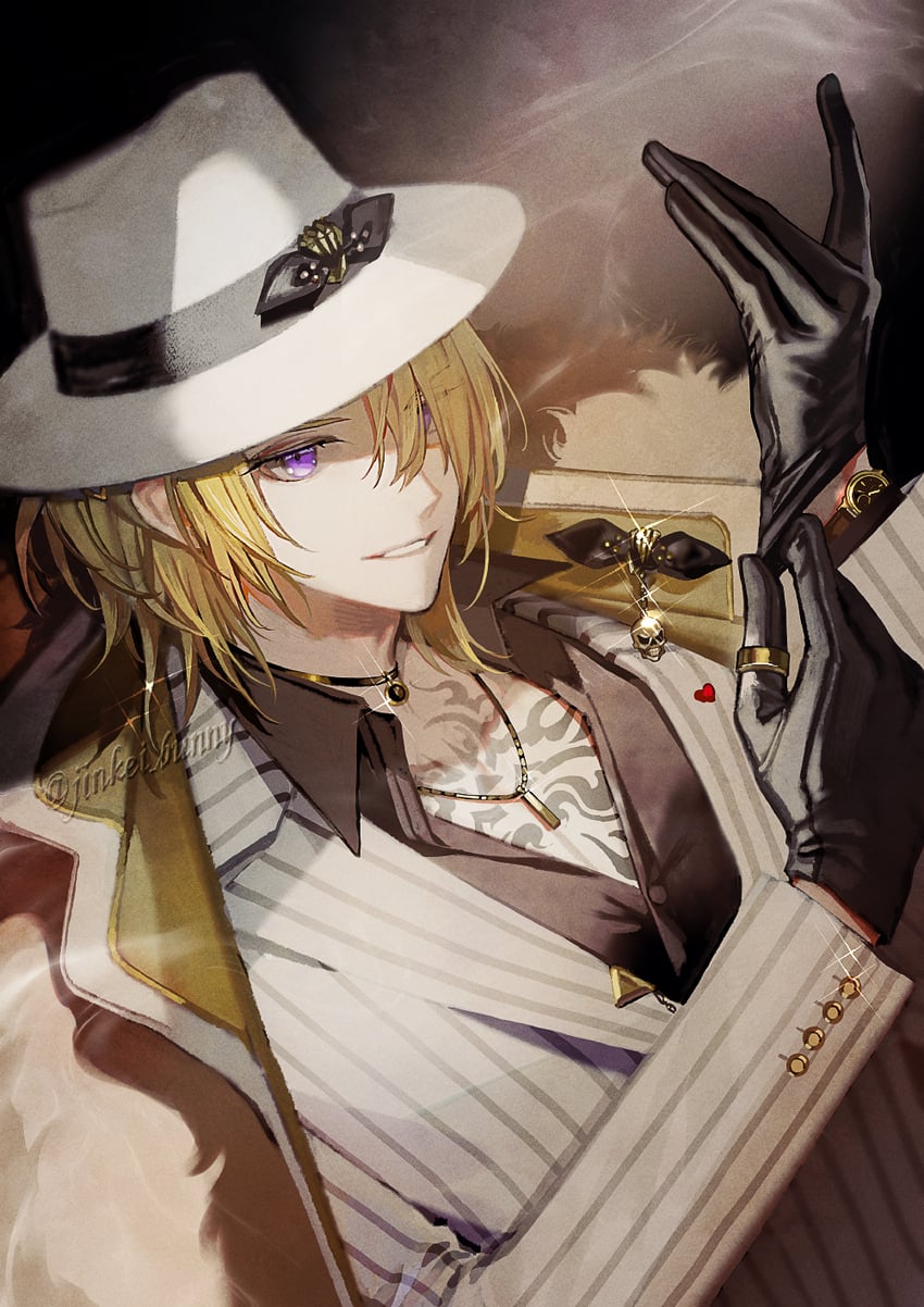 luca kaneshiro (nijisanji and 1 more) drawn by koshika_rina