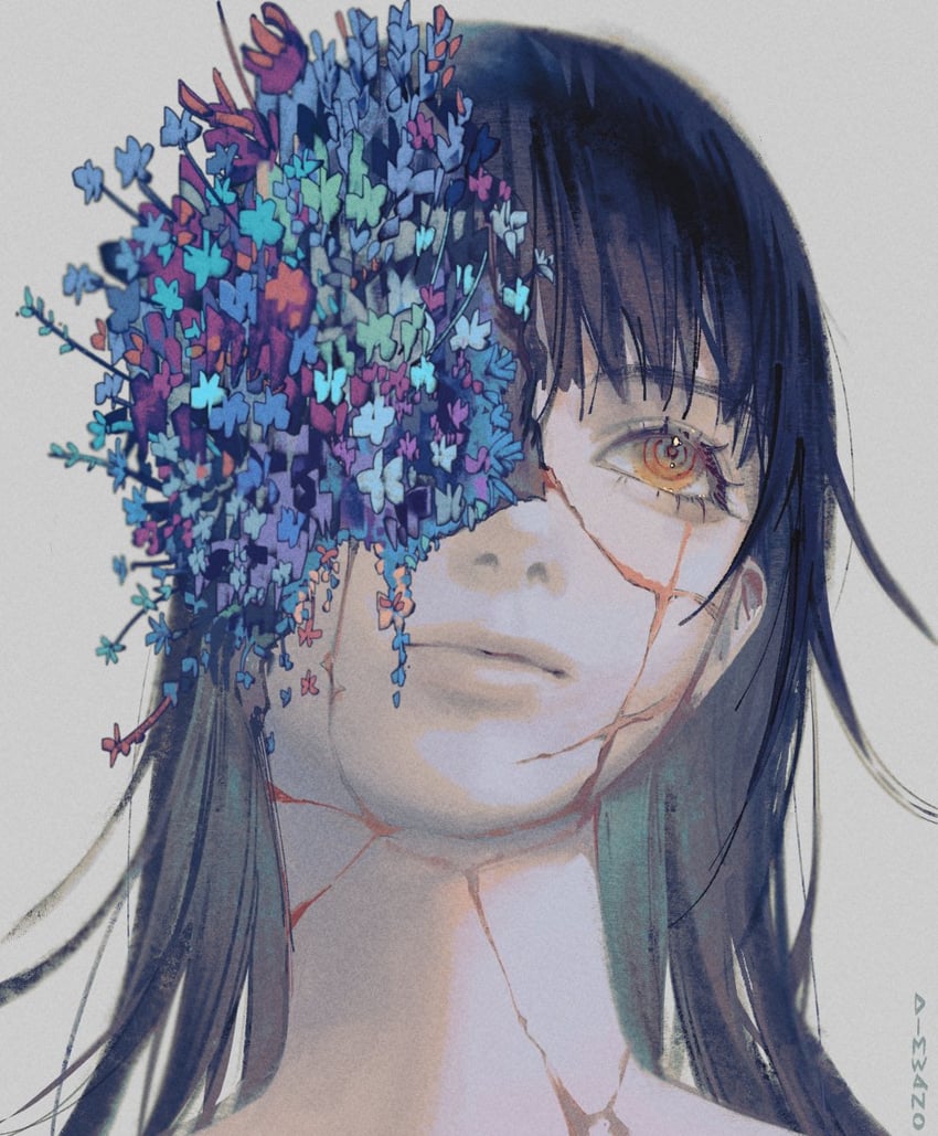 yoru (chainsaw man and 1 more) drawn by lyrah