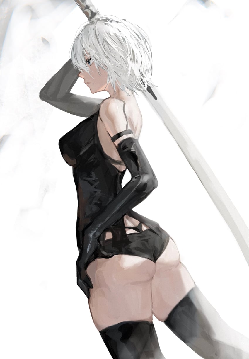 a2 (nier and 1 more) drawn by raberu_ruru