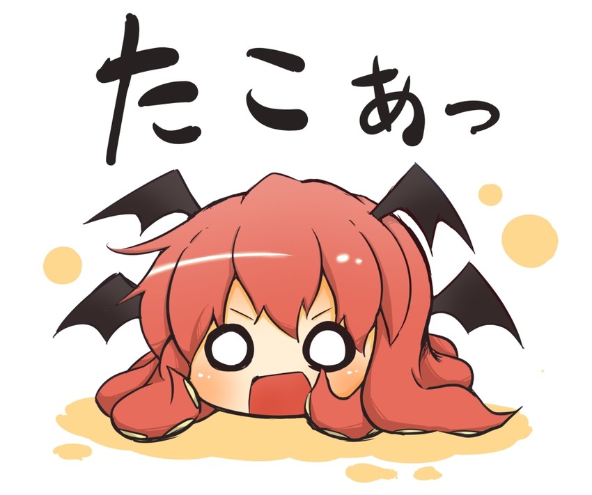 koakuma, megurine luka, and takoluka (touhou and 1 more) drawn by viva!!