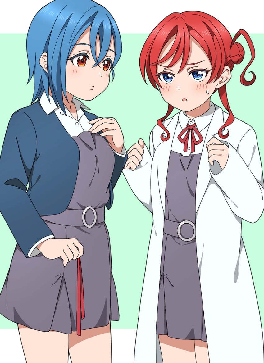 wakana shiki and yoneme mei (love live! and 1 more) drawn by jenny_(je2live)