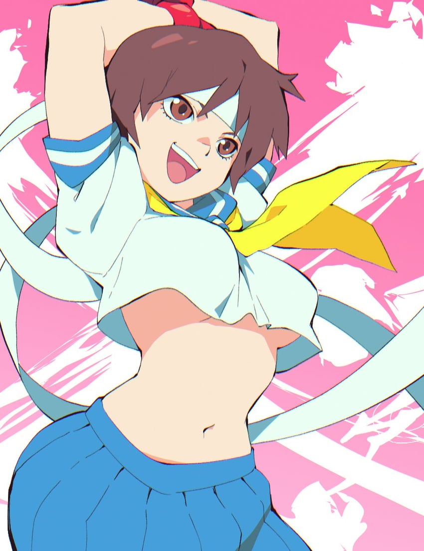 kasugano sakura (street fighter and 1 more) drawn by aetherion