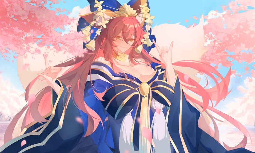 tamamo and tamamo no mae (fate and 2 more) drawn by kuaixueshiqing260